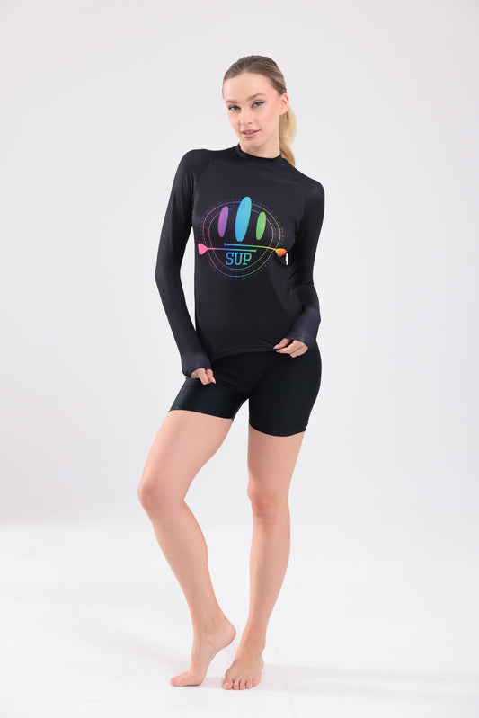 UPF50,KADIN UZUN KOLLU,RASHGUARD,DALIŞ,YELKEN,SÖRF,SCUBA,KÜREK,KANO ÜST GİYİM-NP-802
