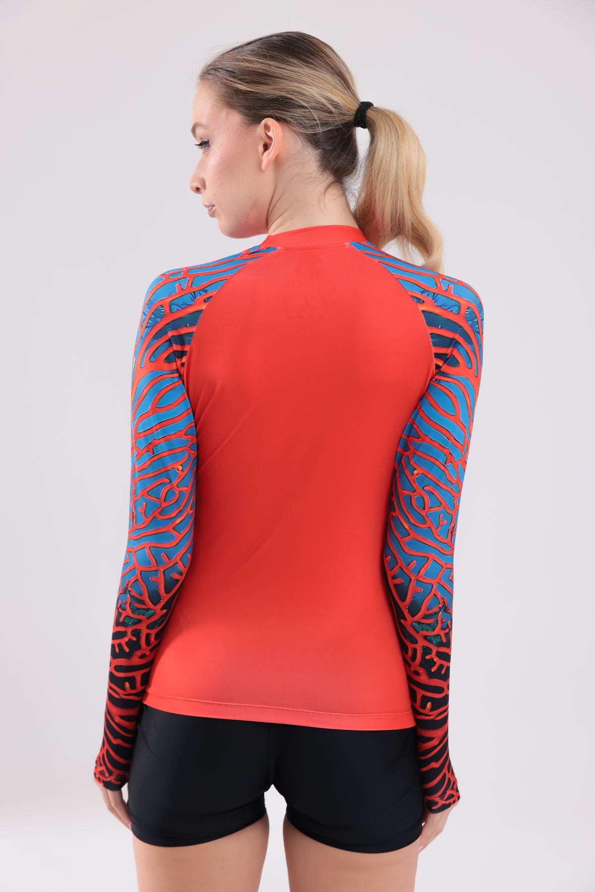 UPF50,KADIN UZUN KOLLU,RASHGUARD,DALIŞ,YELKEN,SÖRF,SCUBA,KÜREK,KANO ÜST GİYİM-NP-801