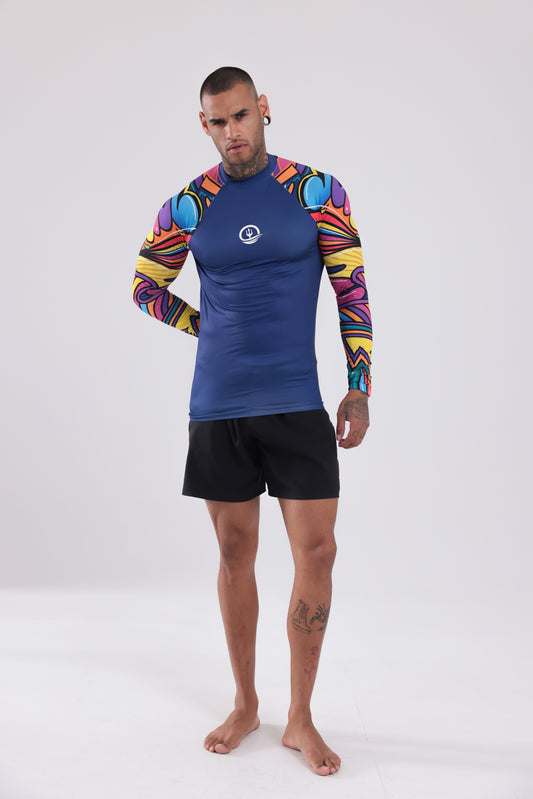 UPF50,ERKEK UZUN KOLLU,RASHGUARD,DALIŞ,YELKEN,SÖRF,SCUBA,KÜREK,KANO ÜST GİYİM-NP-202