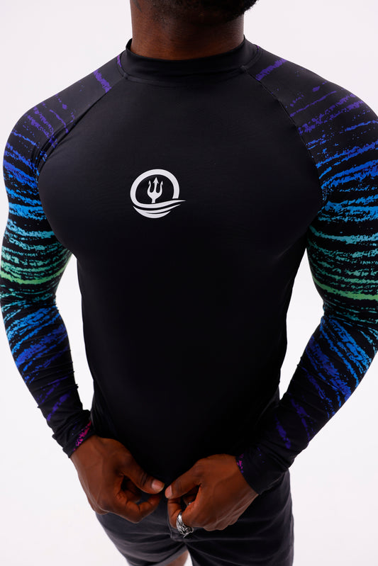 UPF50,ERKEK UZUN KOLLU RASHGUARD,SU SPORLARI ÜST GİYİM-NPT-2002