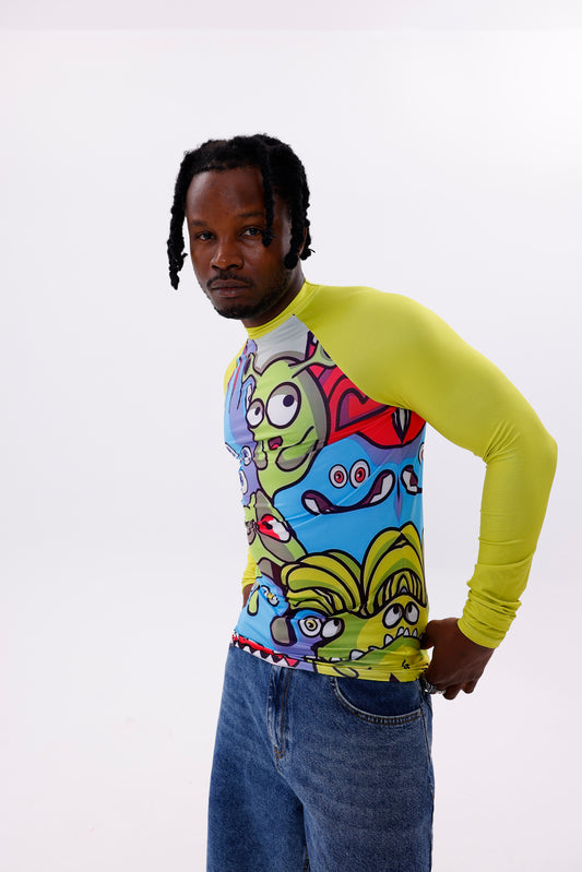 UPF50,ERKEK UZUN KOLLU RASHGUARD,SU SPORLARI ÜST GİYİM-NPT-2014
