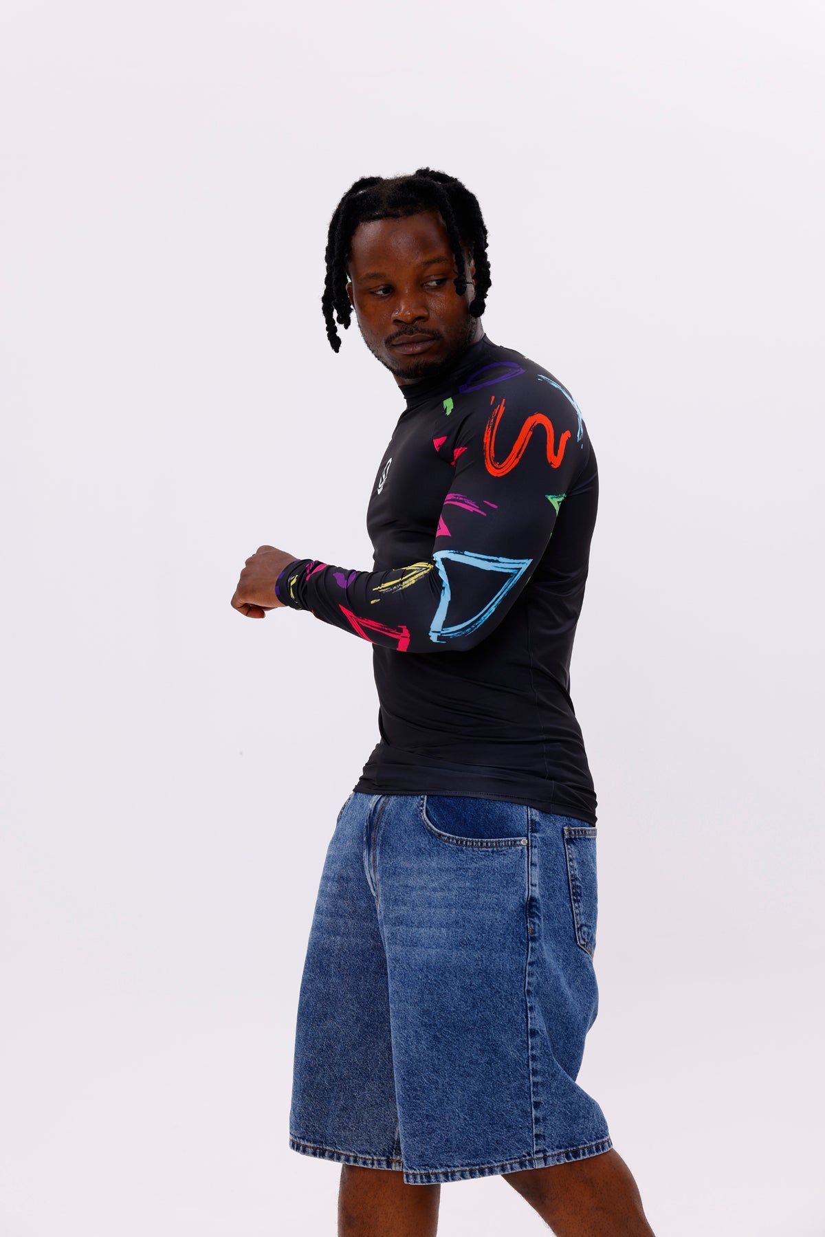 UPF50,ERKEK UZUN KOLLU RASHGUARD,SU SPORLARI ÜST GİYİM-NPT-2009