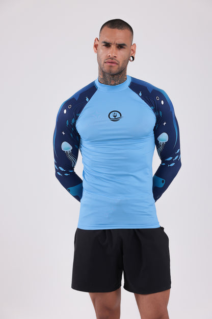 UPF50,ERKEK UZUN KOLLU,RASHGUARD,DALIŞ,YELKEN,SÖRF,SCUBA,KÜREK,KANO ÜST GİYİM-NP-208