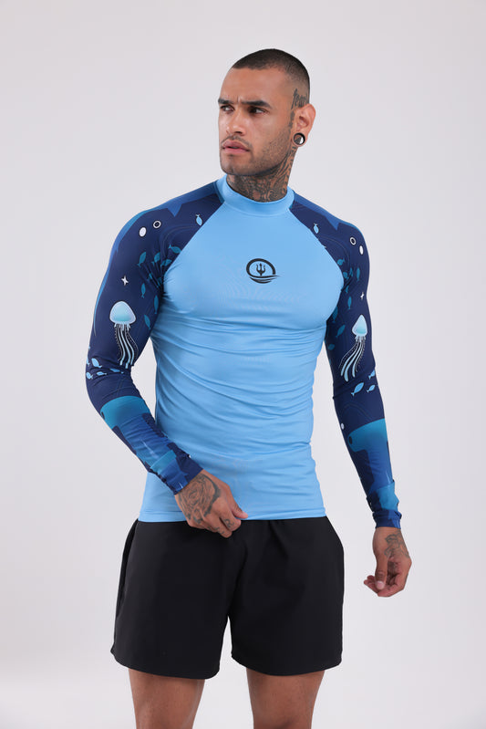 UPF50,ERKEK UZUN KOLLU,RASHGUARD,DALIŞ,YELKEN,SÖRF,SCUBA,KÜREK,KANO ÜST GİYİM-NP-208