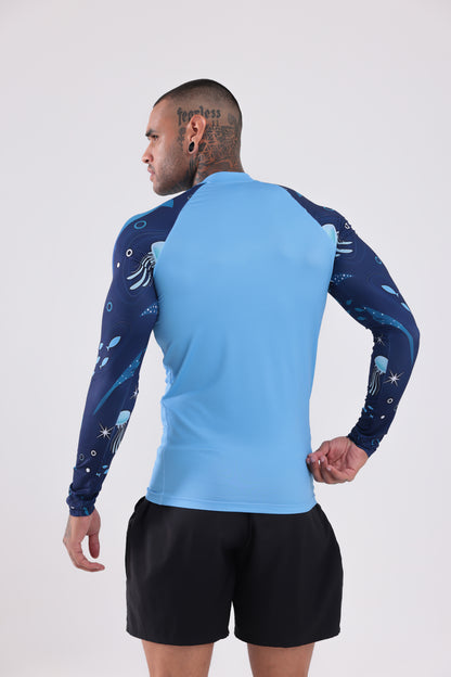 UPF50,ERKEK UZUN KOLLU,RASHGUARD,DALIŞ,YELKEN,SÖRF,SCUBA,KÜREK,KANO ÜST GİYİM-NP-208