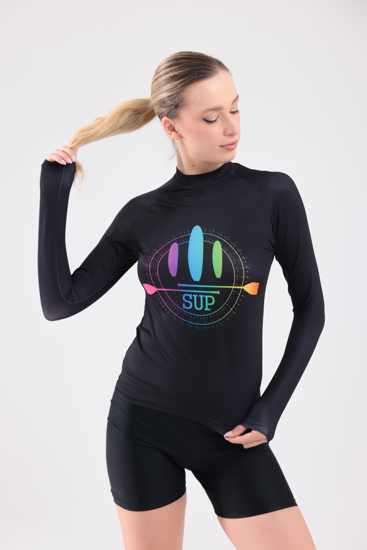 UPF50,KADIN UZUN KOLLU,RASHGUARD,DALIŞ,YELKEN,SÖRF,SCUBA,KÜREK,KANO ÜST GİYİM-NP-802