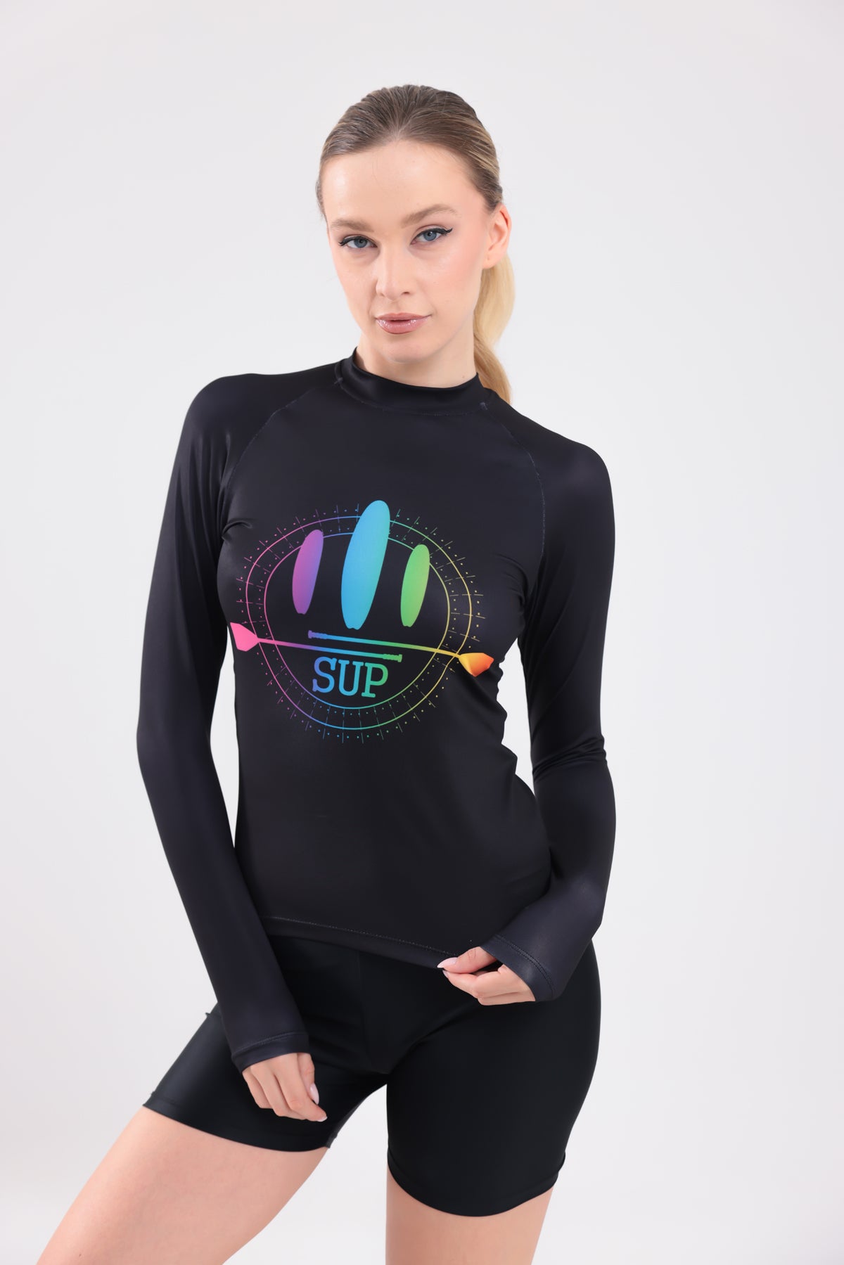 UPF50,KADIN UZUN KOLLU,RASHGUARD,DALIŞ,YELKEN,SÖRF,SCUBA,KÜREK,KANO ÜST GİYİM-NP-802