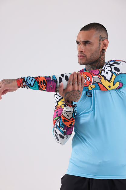 UPF50,ERKEK UZUN KOLLU,RASHGUARD,DALIŞ,YELKEN,SÖRF,SCUBA,KÜREK,KANO ÜST GİYİM-NP-201