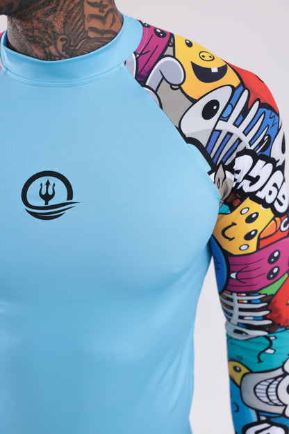 UPF50,ERKEK UZUN KOLLU,RASHGUARD,DALIŞ,YELKEN,SÖRF,SCUBA,KÜREK,KANO ÜST GİYİM-NP-201