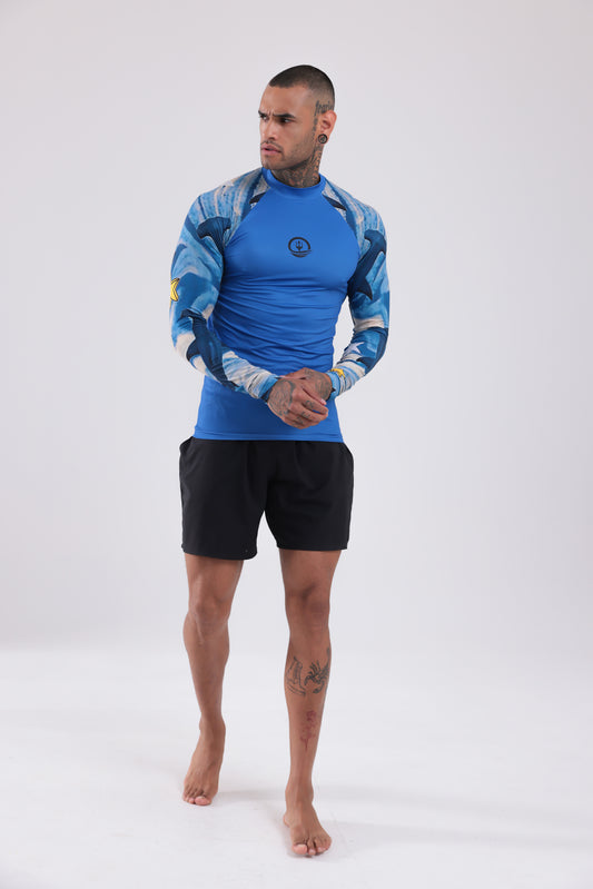UPF50,ERKEK UZUN KOLLU,RASHGUARD,DALIŞ,YELKEN,SÖRF,SCUBA,KÜREK,KANO ÜST GİYİM-NP-207