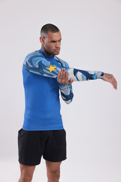 UPF50,ERKEK UZUN KOLLU,RASHGUARD,DALIŞ,YELKEN,SÖRF,SCUBA,KÜREK,KANO ÜST GİYİM-NP-207