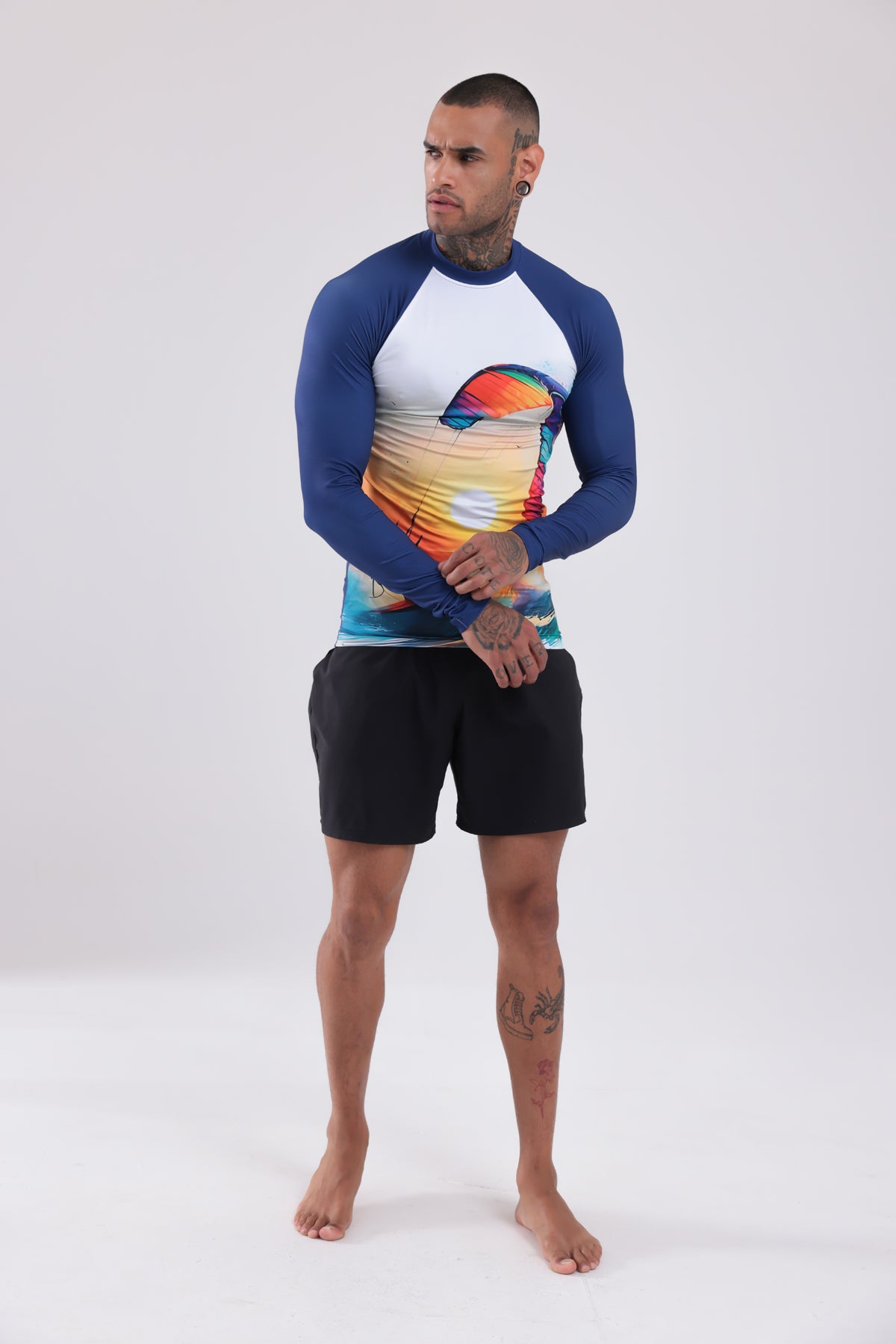 UPF50,ERKEK UZUN KOLLU,RASHGUARD,DALIŞ,YELKEN,SÖRF,SCUBA,KÜREK,KANO ÜST GİYİM-NP-206