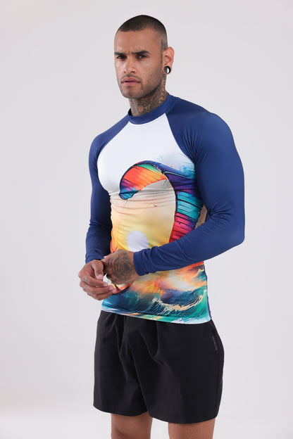 UPF50,ERKEK UZUN KOLLU,RASHGUARD,DALIŞ,YELKEN,SÖRF,SCUBA,KÜREK,KANO ÜST GİYİM-NP-206