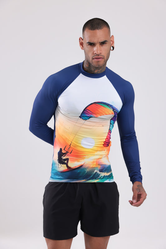 UPF50,ERKEK UZUN KOLLU,RASHGUARD,DALIŞ,YELKEN,SÖRF,SCUBA,KÜREK,KANO ÜST GİYİM-NP-206
