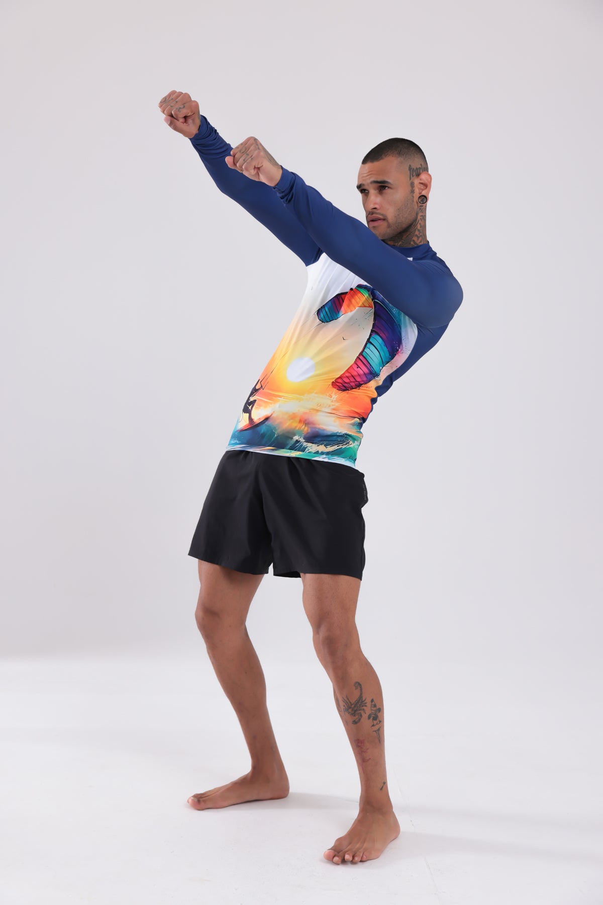 UPF50,ERKEK UZUN KOLLU,RASHGUARD,DALIŞ,YELKEN,SÖRF,SCUBA,KÜREK,KANO ÜST GİYİM-NP-206