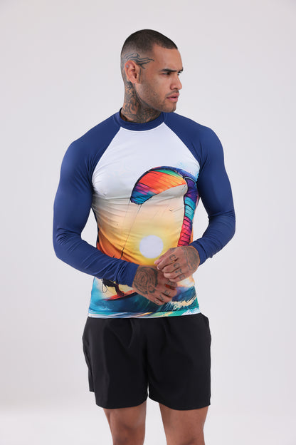UPF50,ERKEK UZUN KOLLU,RASHGUARD,DALIŞ,YELKEN,SÖRF,SCUBA,KÜREK,KANO ÜST GİYİM-NP-206