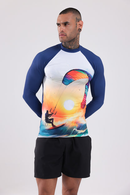 UPF50,ERKEK UZUN KOLLU,RASHGUARD,DALIŞ,YELKEN,SÖRF,SCUBA,KÜREK,KANO ÜST GİYİM-NP-206