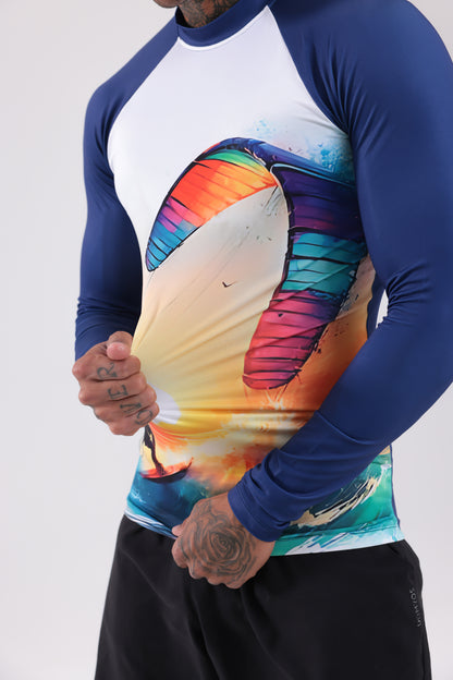 UPF50,ERKEK UZUN KOLLU,RASHGUARD,DALIŞ,YELKEN,SÖRF,SCUBA,KÜREK,KANO ÜST GİYİM-NP-206