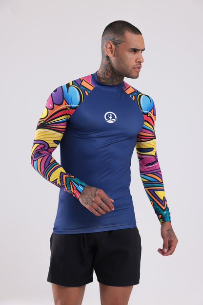 UPF50,ERKEK UZUN KOLLU,RASHGUARD,DALIŞ,YELKEN,SÖRF,SCUBA,KÜREK,KANO ÜST GİYİM-NP-202