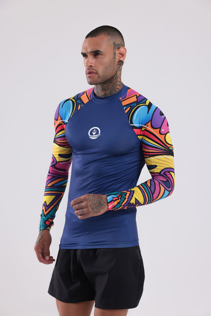 UPF50,ERKEK UZUN KOLLU,RASHGUARD,DALIŞ,YELKEN,SÖRF,SCUBA,KÜREK,KANO ÜST GİYİM-NP-202