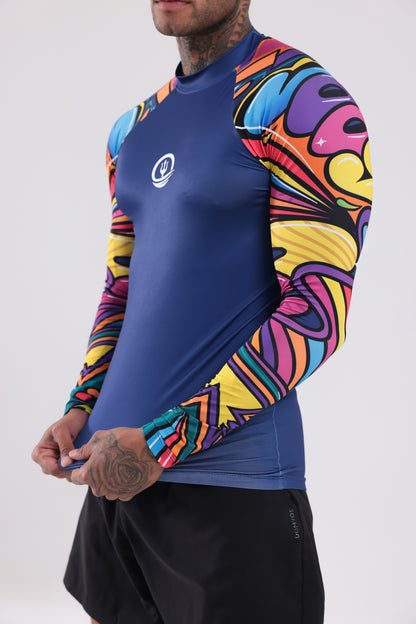 UPF50,ERKEK UZUN KOLLU,RASHGUARD,DALIŞ,YELKEN,SÖRF,SCUBA,KÜREK,KANO ÜST GİYİM-NP-202