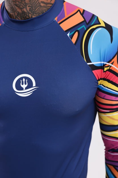 UPF50,ERKEK UZUN KOLLU,RASHGUARD,DALIŞ,YELKEN,SÖRF,SCUBA,KÜREK,KANO ÜST GİYİM-NP-202