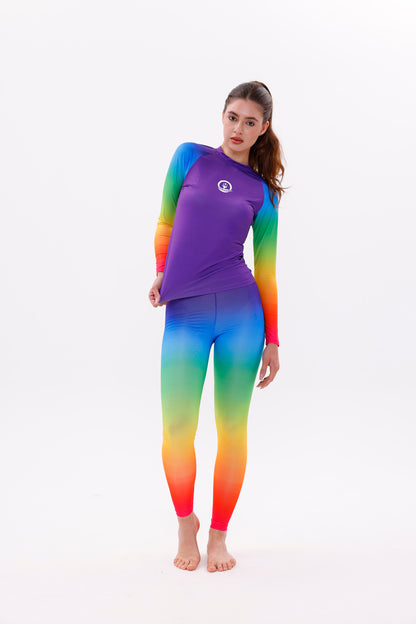 UPF50,KADIN UZUN KOLLU,RASHGUARD,DALIŞ,YELKEN,SÖRF,SCUBA,ÜST GİYİM-NPT-8018