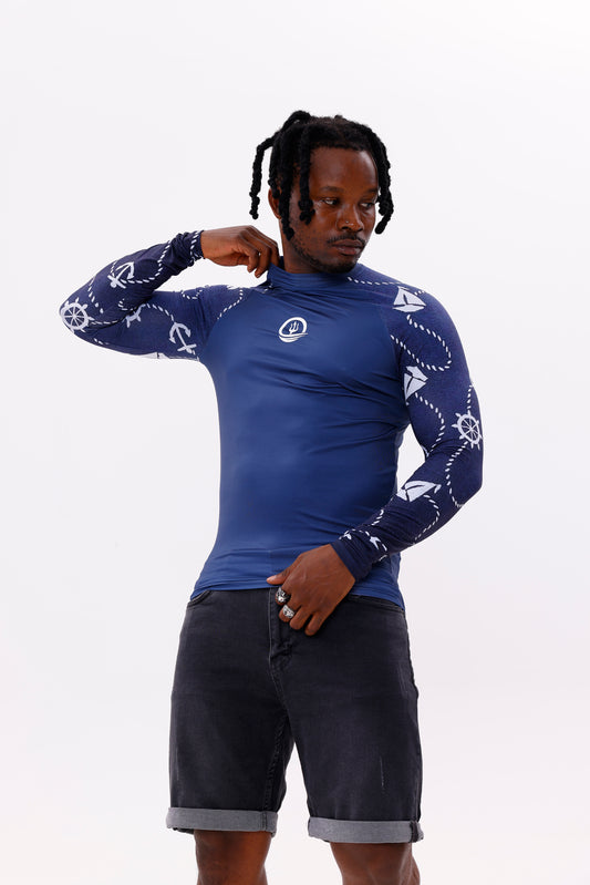 UPF50,ERKEK UZUN KOLLU RASHGUARD,SU SPORLARI ÜST GİYİM-NPT-2001