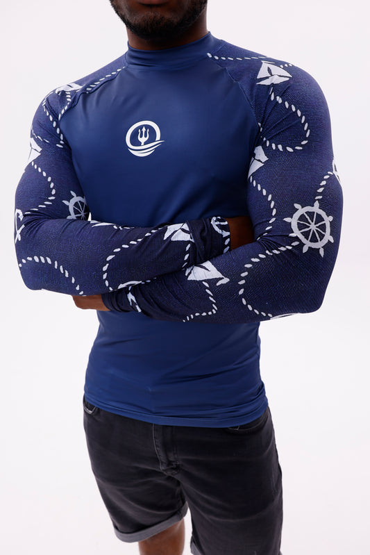 UPF50,ERKEK UZUN KOLLU RASHGUARD,SU SPORLARI ÜST GİYİM-NPT-2001