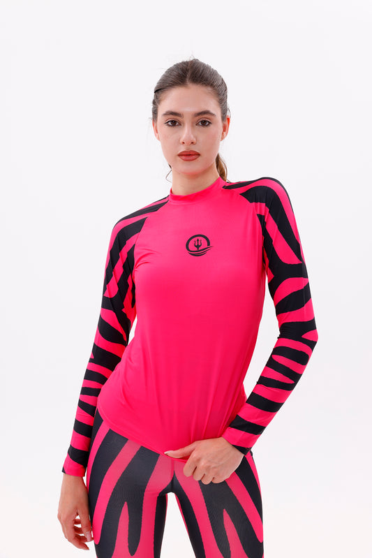 UPF50,KADIN UZUN KOLLU,RASHGUARD,DALIŞ,YELKEN,SÖRF,SCUBA,ÜST GİYİM-NPT-8014