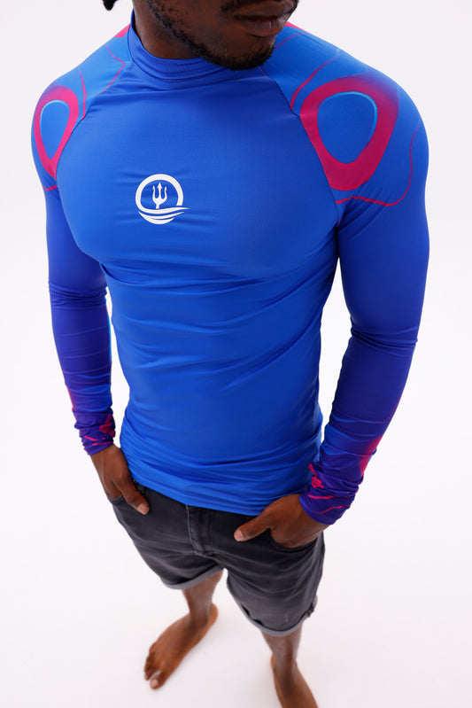 UPF50,ERKEK UZUN KOLLU RASHGUARD,DALIŞ,YELKEN,SÖRF,SCUBA-NPT-2025
