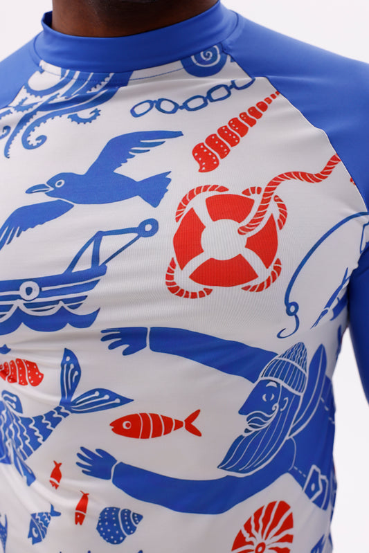 UPF50,ERKEK UZUN KOLLU RASHGUARD,DALIŞ,YELKEN,SÖRF,SCUBA-NPT-2031
