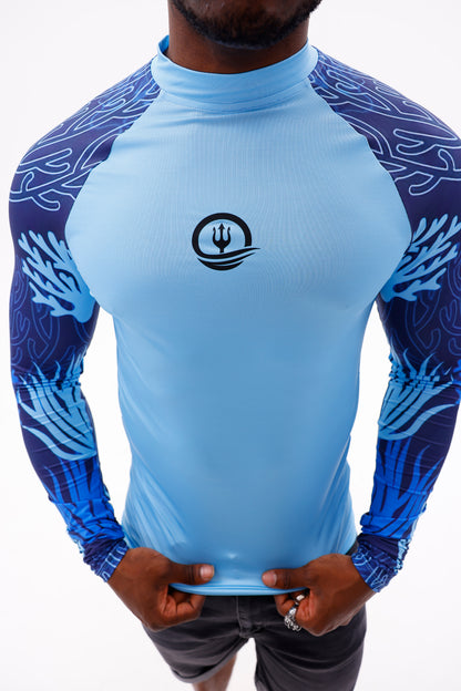 UPF50,ERKEK UZUN KOLLU RASHGUARD,DALIŞ,YELKEN,SÖRF,SCUBA-NPT-2027