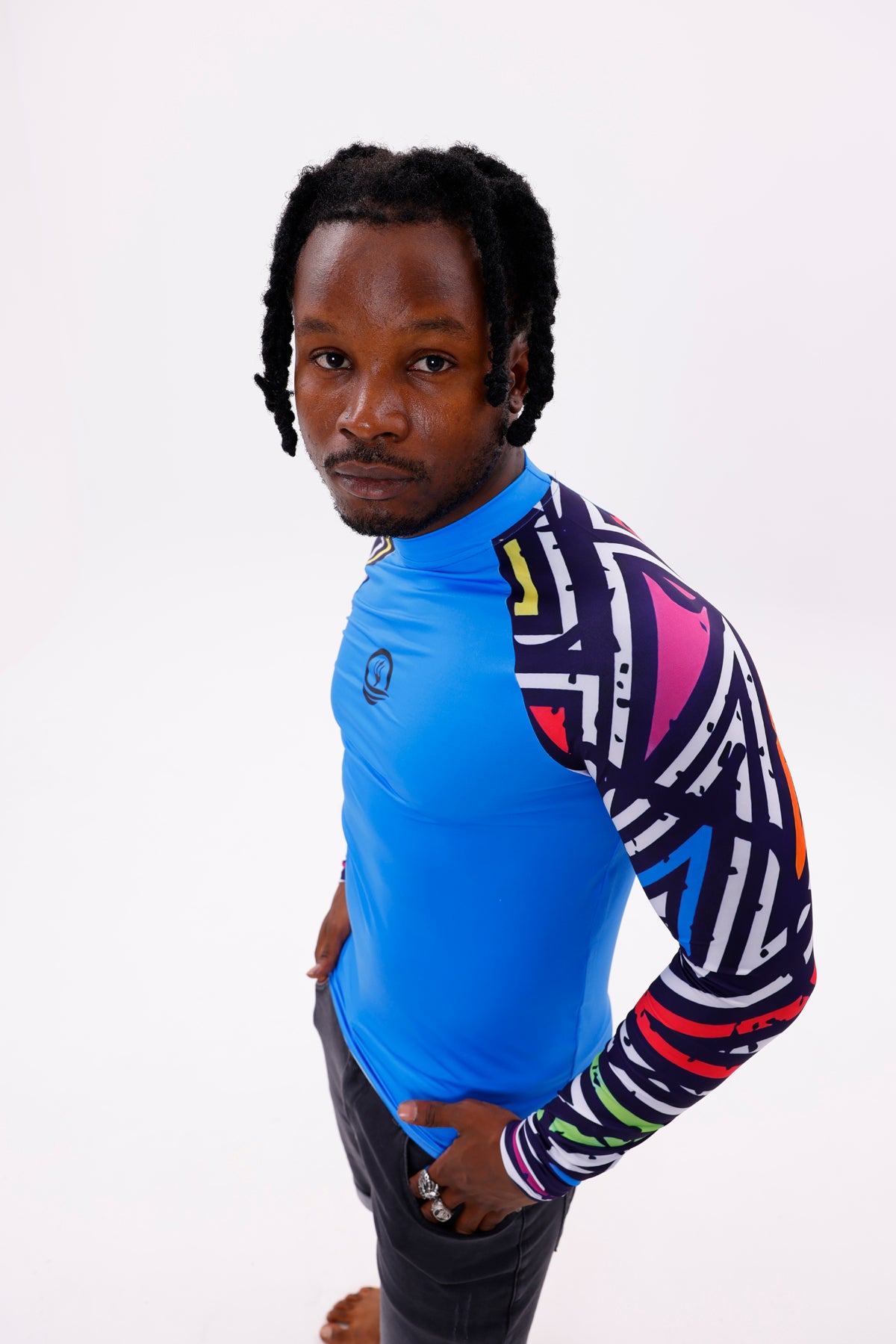UPF50,ERKEK UZUN KOLLU RASHGUARD,SU SPORLARI ÜST GİYİM-NPT-2011