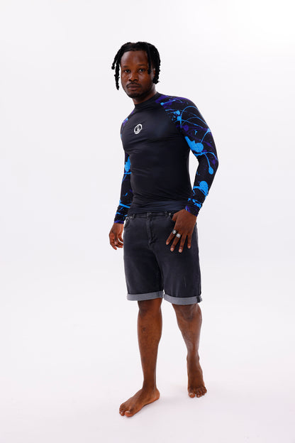 UPF50,ERKEK UZUN KOLLU RASHGUARD,DALIŞ,YELKEN,SÖRF,SCUBA-NPT-2018