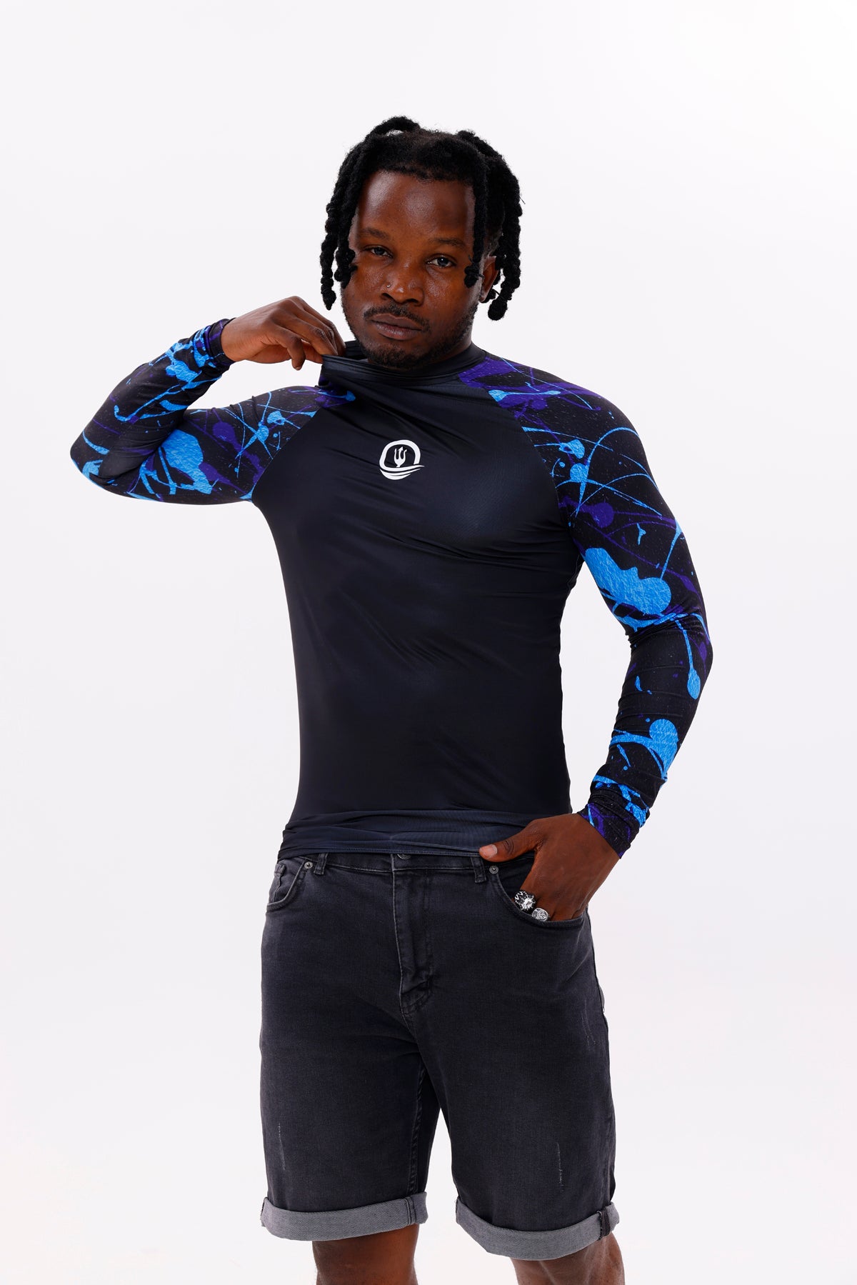 UPF50,ERKEK UZUN KOLLU RASHGUARD,DALIŞ,YELKEN,SÖRF,SCUBA-NPT-2018