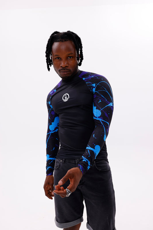 UPF50,ERKEK UZUN KOLLU RASHGUARD,DALIŞ,YELKEN,SÖRF,SCUBA-NPT-2018