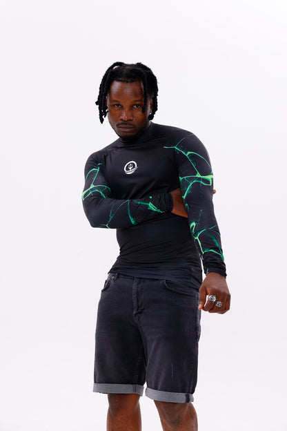 UPF50,ERKEK UZUN KOLLU RASHGUARD,SU SPORLARI ÜST GİYİM-NPT-2004
