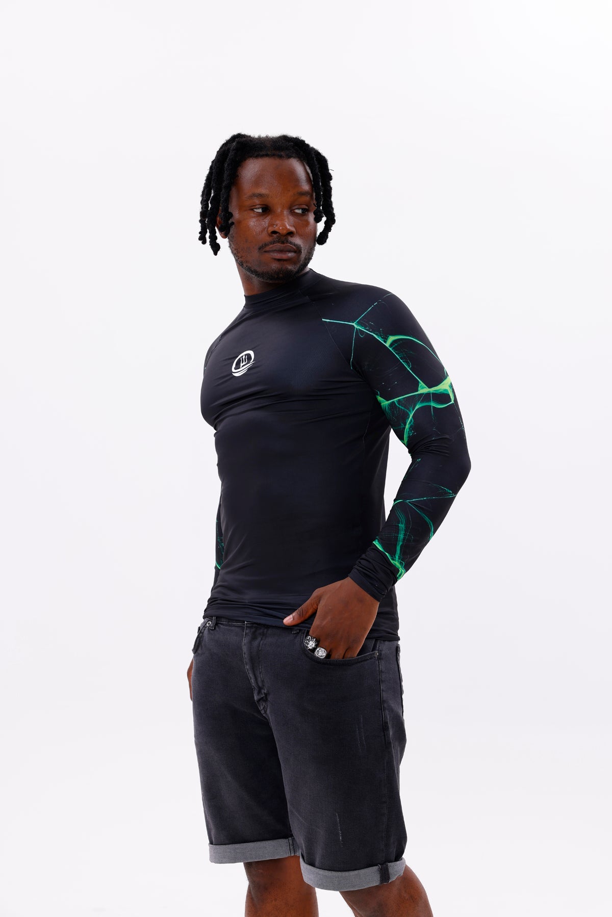 UPF50,ERKEK UZUN KOLLU RASHGUARD,SU SPORLARI ÜST GİYİM-NPT-2004
