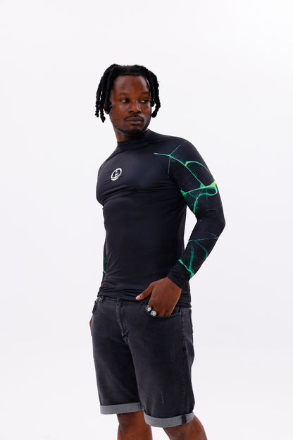 UPF50,ERKEK UZUN KOLLU RASHGUARD,SU SPORLARI ÜST GİYİM-NPT-2004