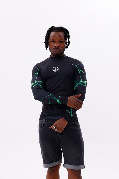 UPF50,ERKEK UZUN KOLLU RASHGUARD,SU SPORLARI ÜST GİYİM-NPT-2004