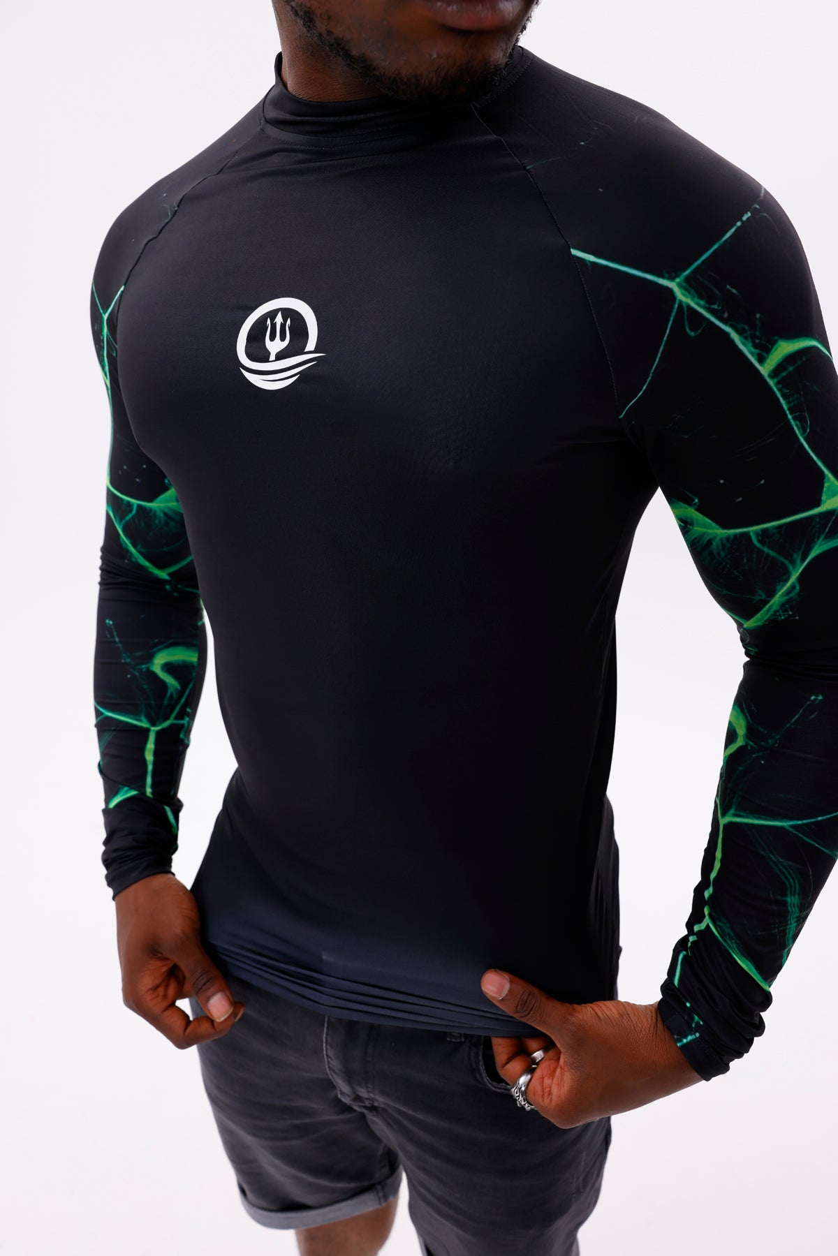 UPF50,ERKEK UZUN KOLLU RASHGUARD,SU SPORLARI ÜST GİYİM-NPT-2004