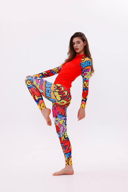UPF50,KADIN UZUN KOLLU,RASHGUARD,DALIŞ,YELKEN,SÖRF,SCUBA,KÜREK,KANO ÜST GİYİM-NPT-8002-2