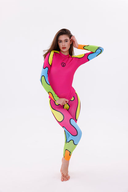 UPF50,KADIN UZUN KOLLU,RASHGUARD,DALIŞ,YELKEN,SÖRF,SCUBA,ÜST GİYİM-NPT-8017-1